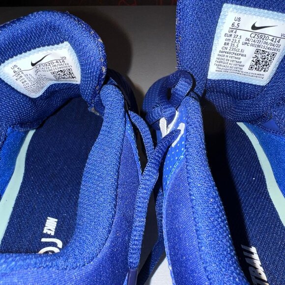 Nike Hyperdiamond 4 Pro Metal Softball Cleats ROYAL | WHITE SZ 6.5 - Picture 3 of 7